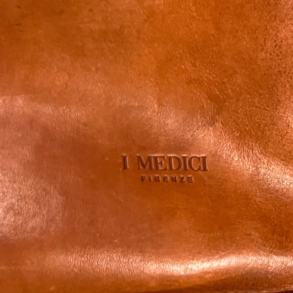 I MEDICI FIRENZE Brown Leather Briefcase - Picture 2 of 10